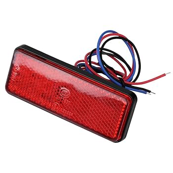 テールランプ&リフレクター Amazon.co.jp: 12V LEDテールブレーキライト 長方形リフレクター